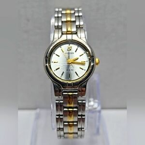 Womens Citizen WR50 Silver Gold Two Tone 1032-R19491 New Battery